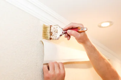 Pose de papier peint à Arenthon — revêtements muraux et toiles de verre